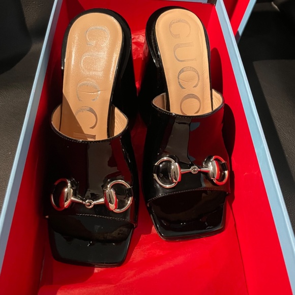 Gucci Patent Chunky Mules size 34 - Picture 7 of 10